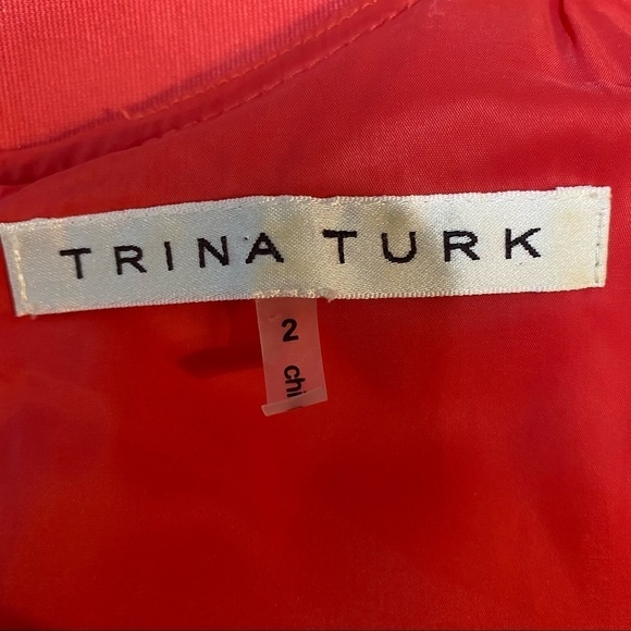 TRINA TURK LETITIA A- line sleeveless size 2 career Dressy‎ scoop neck Dress - Picture 6 of 7